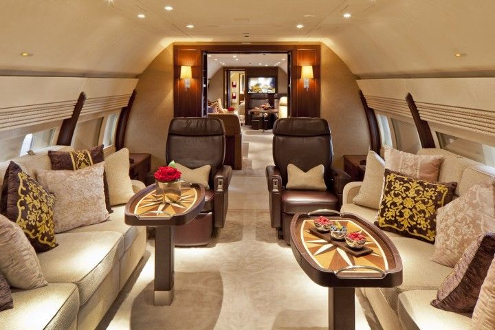 Private jet interiors